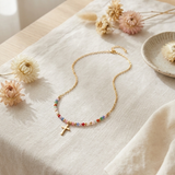 Simple Gold Cross Chain Necklace