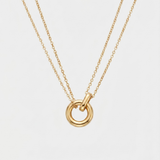 Eternal Circle Double Layer Necklace