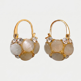 Pearl Cluster Statement Earrings