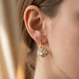 Pearl Cluster Statement Earrings