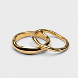 Molten Gold Two Ring Set