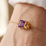 Grandmother and Granddaughter Gold Bracelet