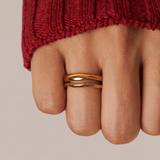 Molten Gold Two Ring Set