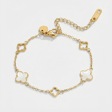 Lucky Clover Mother of Pearl Bracelet