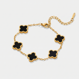 Black Clover Gold Chain Bracelet