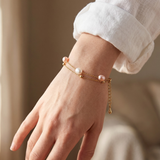 Pastel Pearl Double Chain Bracelet