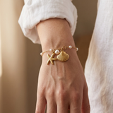 Pearl Starfish and Shell Bracelet