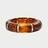 Honey Amber Link Gold Bracelet
