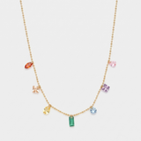 Natural Stone and Pearl Necklace