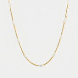 Minimalist Freshwater Pearl Chain Necklace