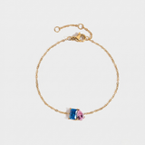 Couples Bracelet with Two Crystals