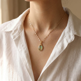 Our Lady Colour Medallion Necklace