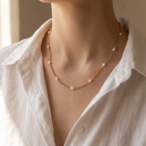Minimalist Freshwater Pearl Chain Necklace