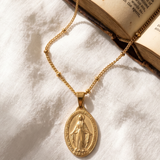 Miraculous Medal Satellite Chain Necklace