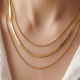 Triple Layer Gold Chain Necklace