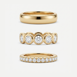 Timeless Three Ring Gold Set