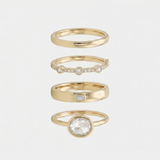 Four Ring Gold Stacking Set