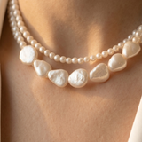 Triple Strand Baroque Pearl Necklace