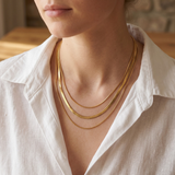 Triple Layer Gold Chain Necklace