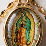 Our Lady Colour Medallion Necklace