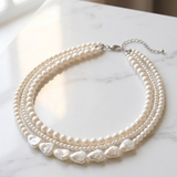 Triple Strand Baroque Pearl Necklace
