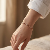 Rose Gold Rosette Openwork Bracelet