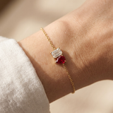 Mother and Daughter Gold Bracelet