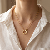 Eternal Circle Double Layer Necklace