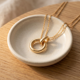Eternal Circle Double Layer Necklace