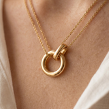 Eternal Circle Double Layer Necklace