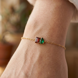 Brother and Sister Gold Bracelet