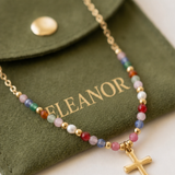 Simple Gold Cross Chain Necklace