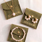 Eleanor branded jewellery pouch included with every order