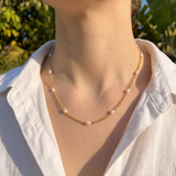 Minimalist Freshwater Pearl Chain Necklace
