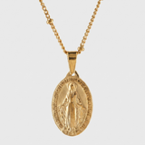 Miraculous Medal Satellite Chain Necklace