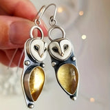 Women’s Owl Drop Earrings - Eleanor