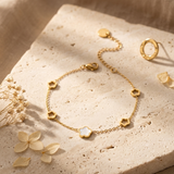 Mother of Pearl Flower Bracelet