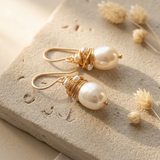 Women’s Pearl Thread Drop Earrings - Eleanor