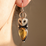Women’s Owl Drop Earrings - Eleanor