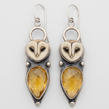 Women’s Owl Drop Earrings - Eleanor