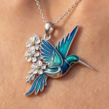 Women’s Sterling Silver Hummingbird Necklace - Eleanor
