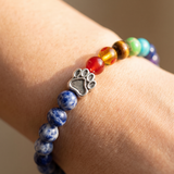 Women’s 7 Chakra Pet Memorial Bracelet - Eleanor
