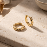 Women’s 18K Gold Plated Huggie Earrings - Eleanor