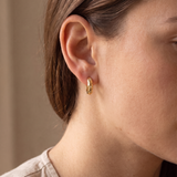 Women’s 18K Gold Plated Huggie Earrings - Eleanor