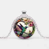 Women’s Hummingbird Glass Pendant Necklace - Eleanor
