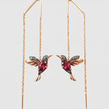 Women’s Hummingbird Earrings with Zirconia - Eleanor