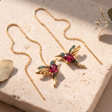 Women’s Hummingbird Earrings with Zirconia - Eleanor