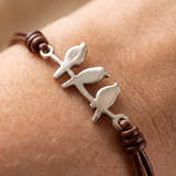 Women’s Bird Charm Rope Bracelet - Eleanor