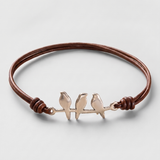 Women’s Bird Charm Rope Bracelet - Eleanor