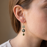 Women’s Green Stone Drop Earrings - Eleanor